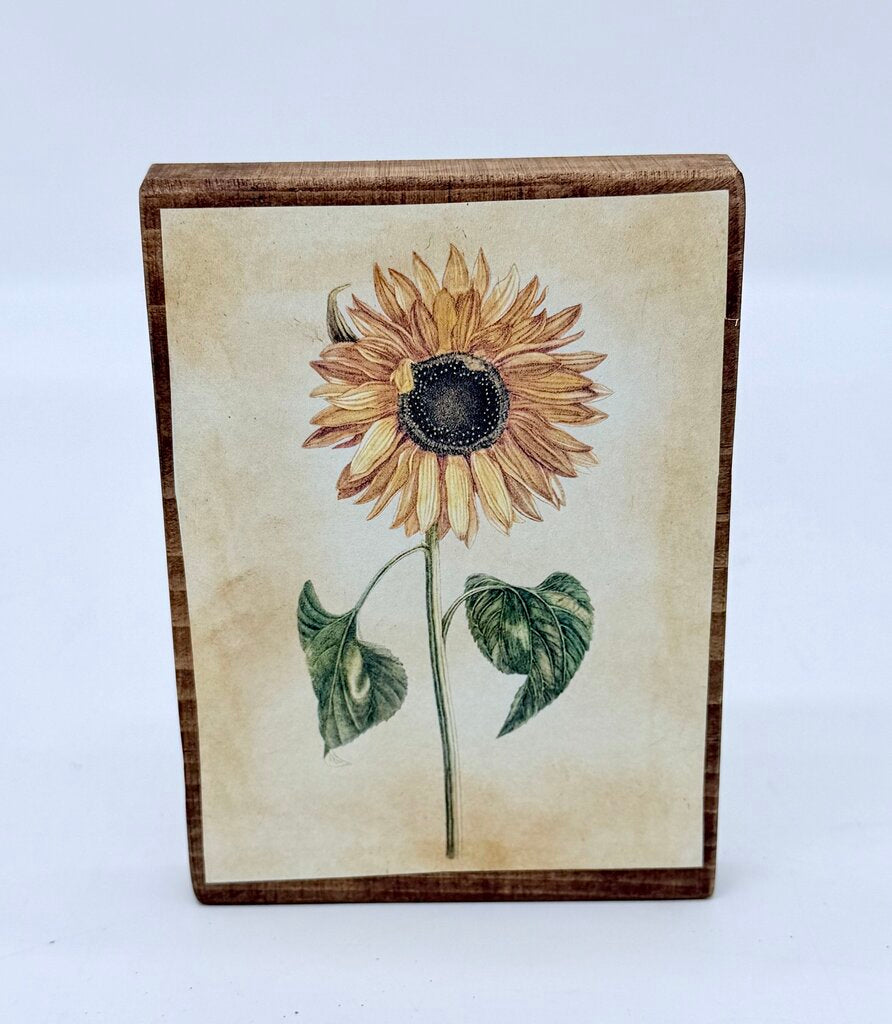 Sunflower Printed Block
