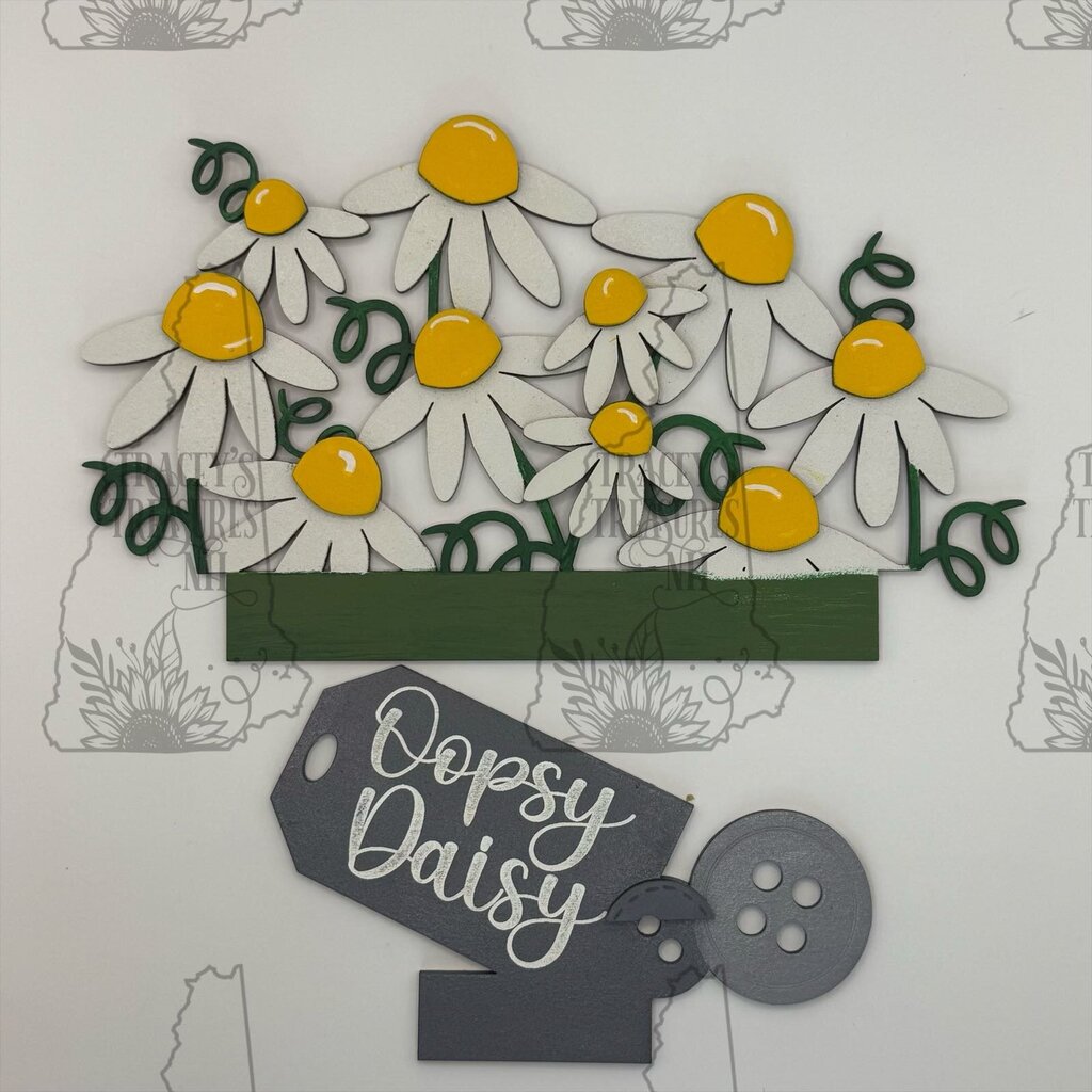 Oopsy Daisy insert for Vintage Box © and Hutch Drawer Cabinet
