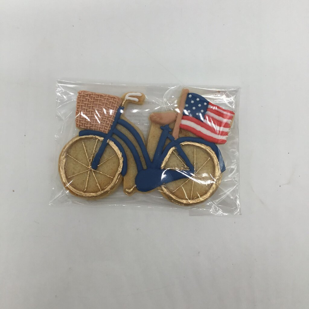 Bicycle Decorated Sugar Cookie
