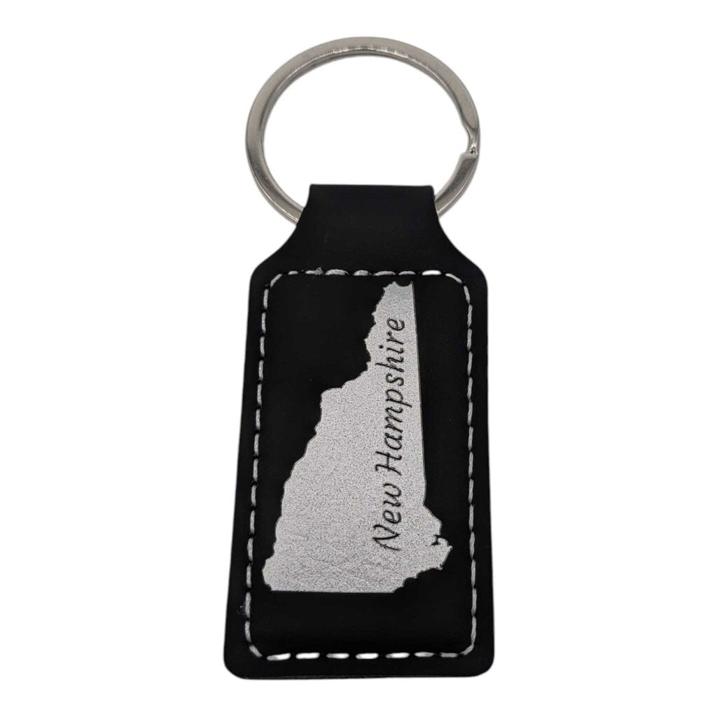 NH Souvenir Keychain Black Leather