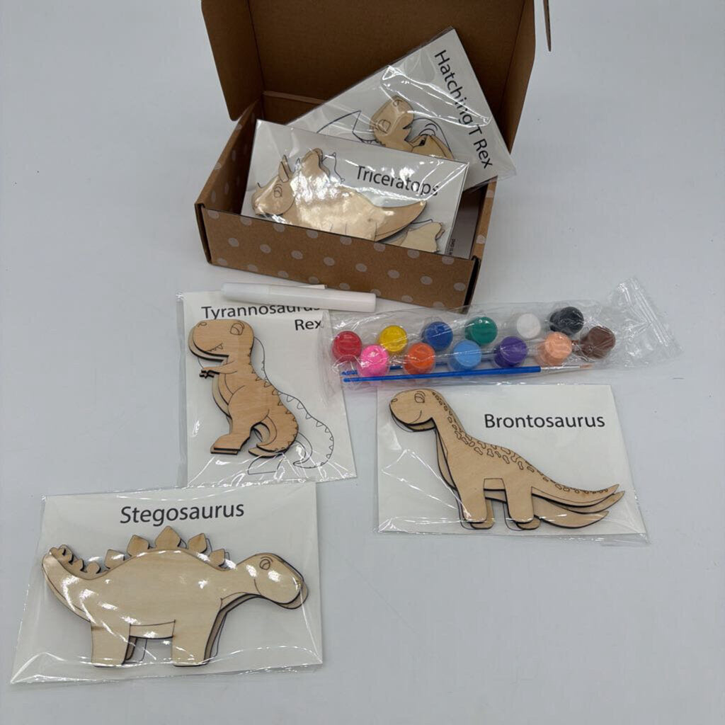 Color Your Own Kit - Dinos - w/ Paint