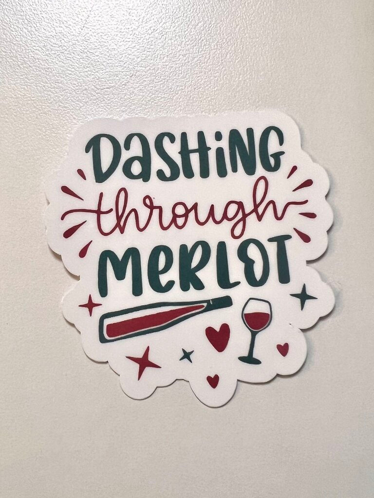 Sticker - Dashing thru Merlot