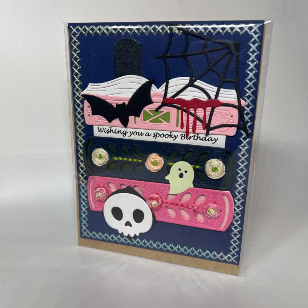Stitched Book Card
