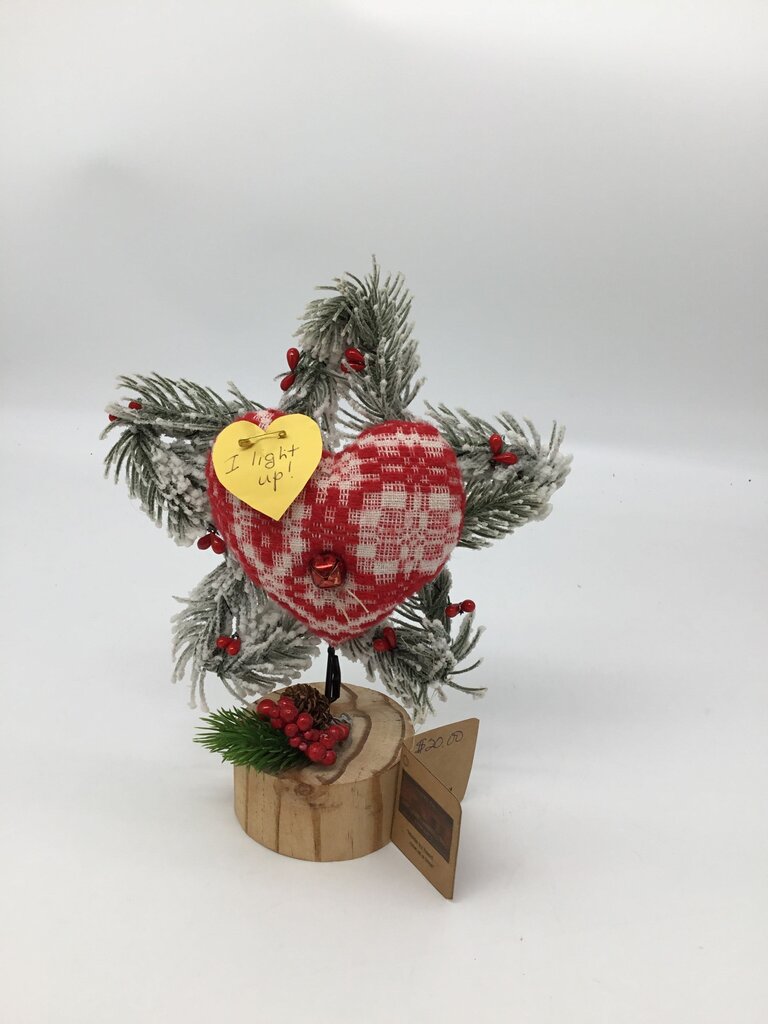 Heart on a Greenery Star