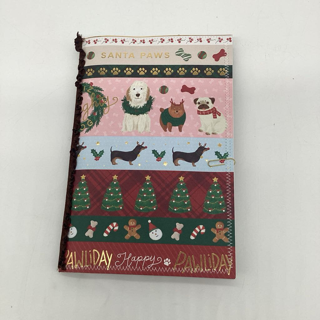 Happy Pawlidays handmade December Daily journal