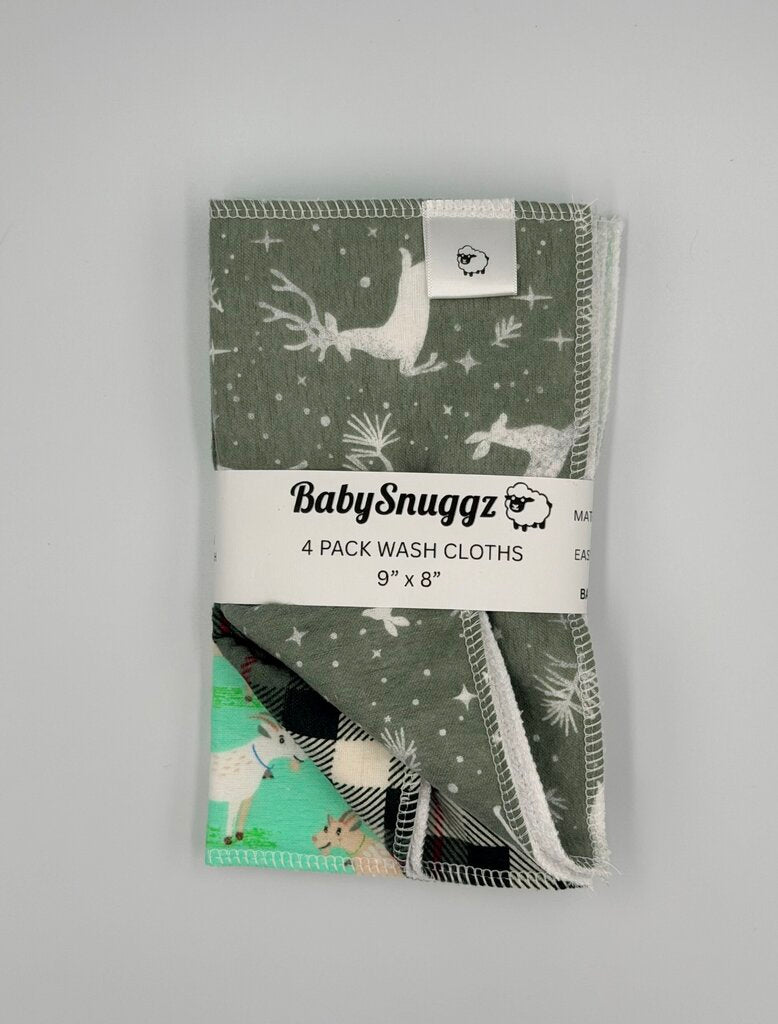 4 Pack Wash Cloths