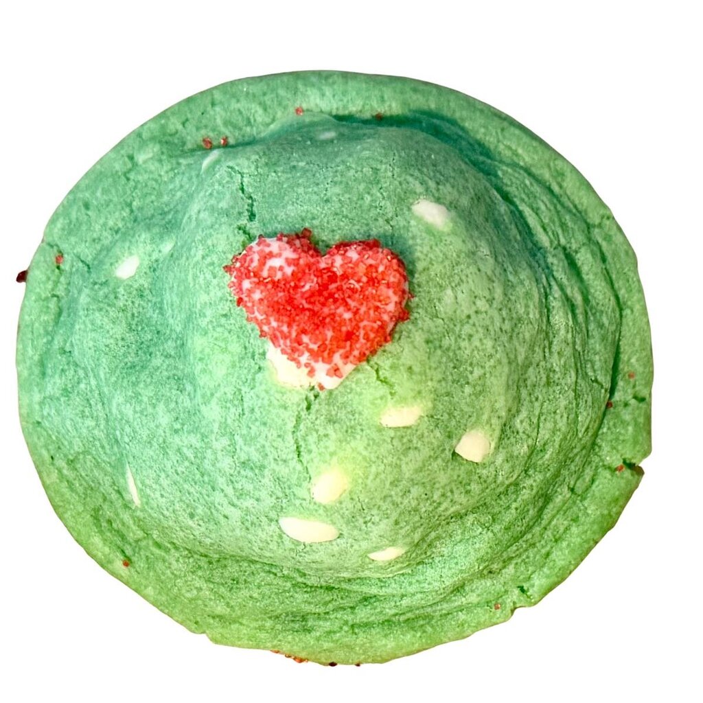 Grinch (Pistachio Red Velvet) Cookie