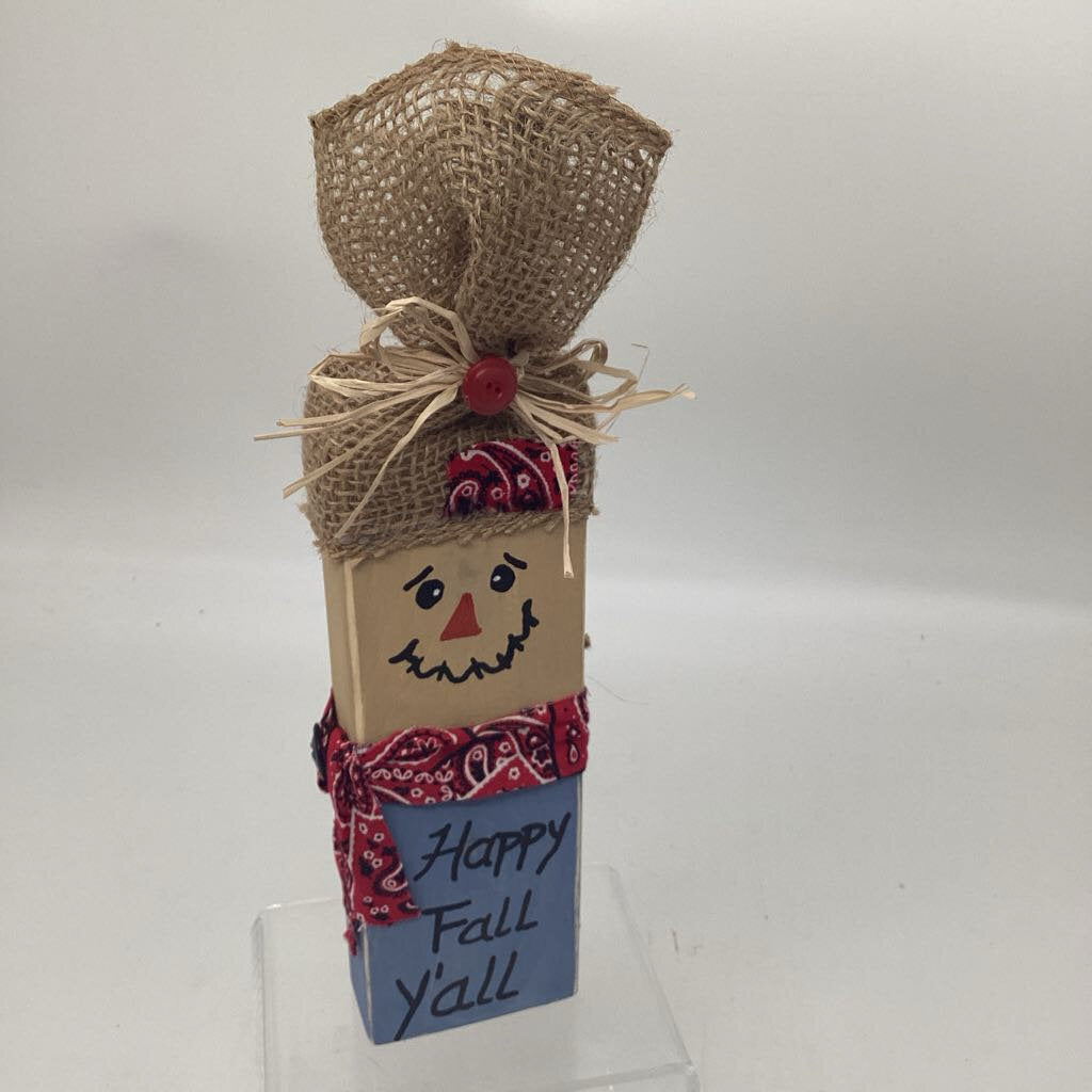 Wooden Scarecrow/Happy Fall Y'All