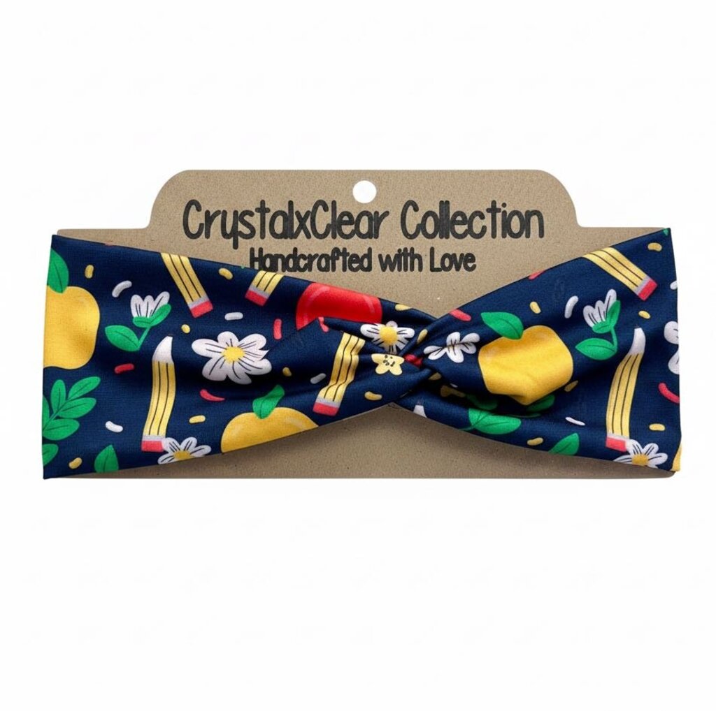 Teacher Appreciation Soft Stretch Twist Knot Headband | CrystalxClear Collection