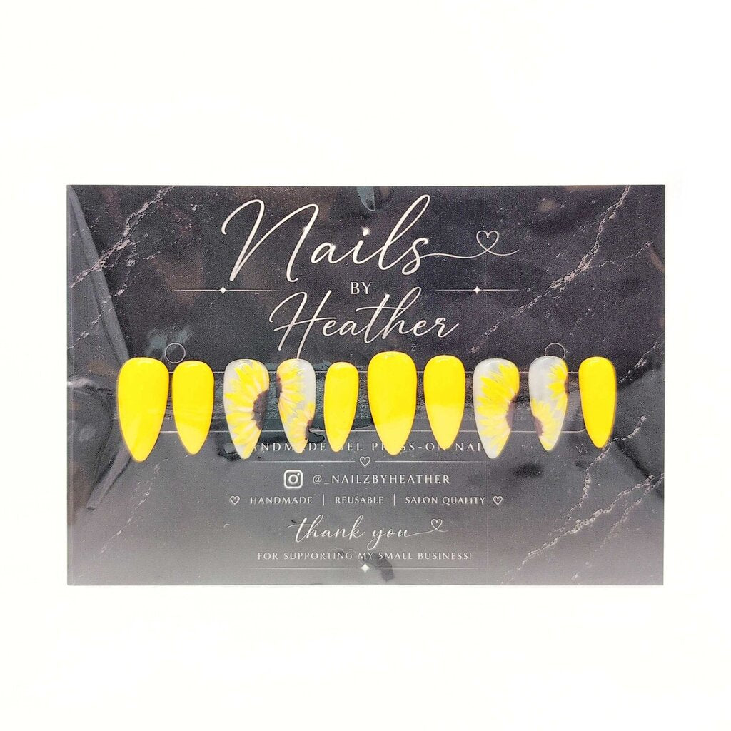 Sunshine & Sunflowers Set - Medium Stiletto