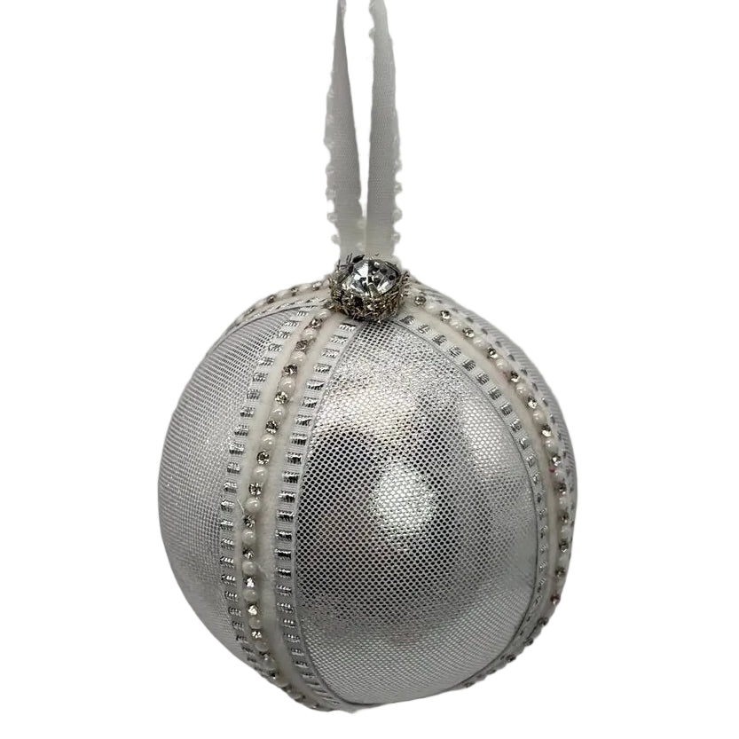 Silver Satin ornament