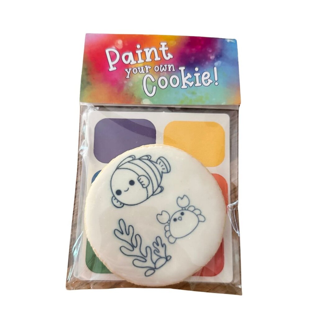 Paint-Your-Own Ocean Cookie