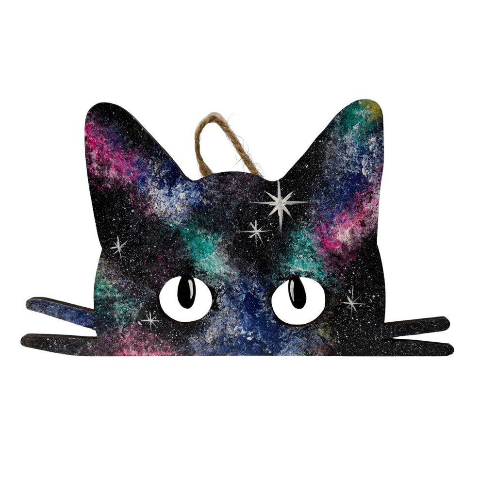 Galaxy Cat wall hanger