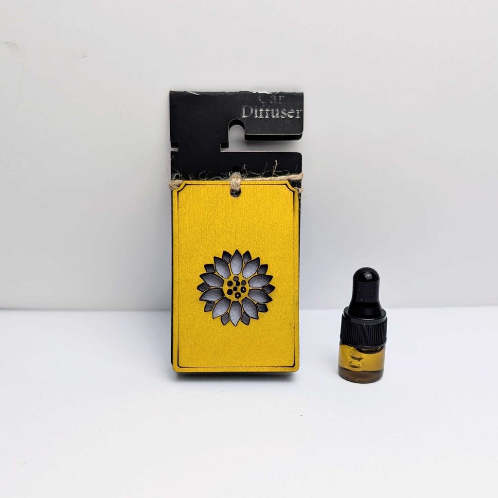 Sunflower Car Diffuser with Lavender essential oil