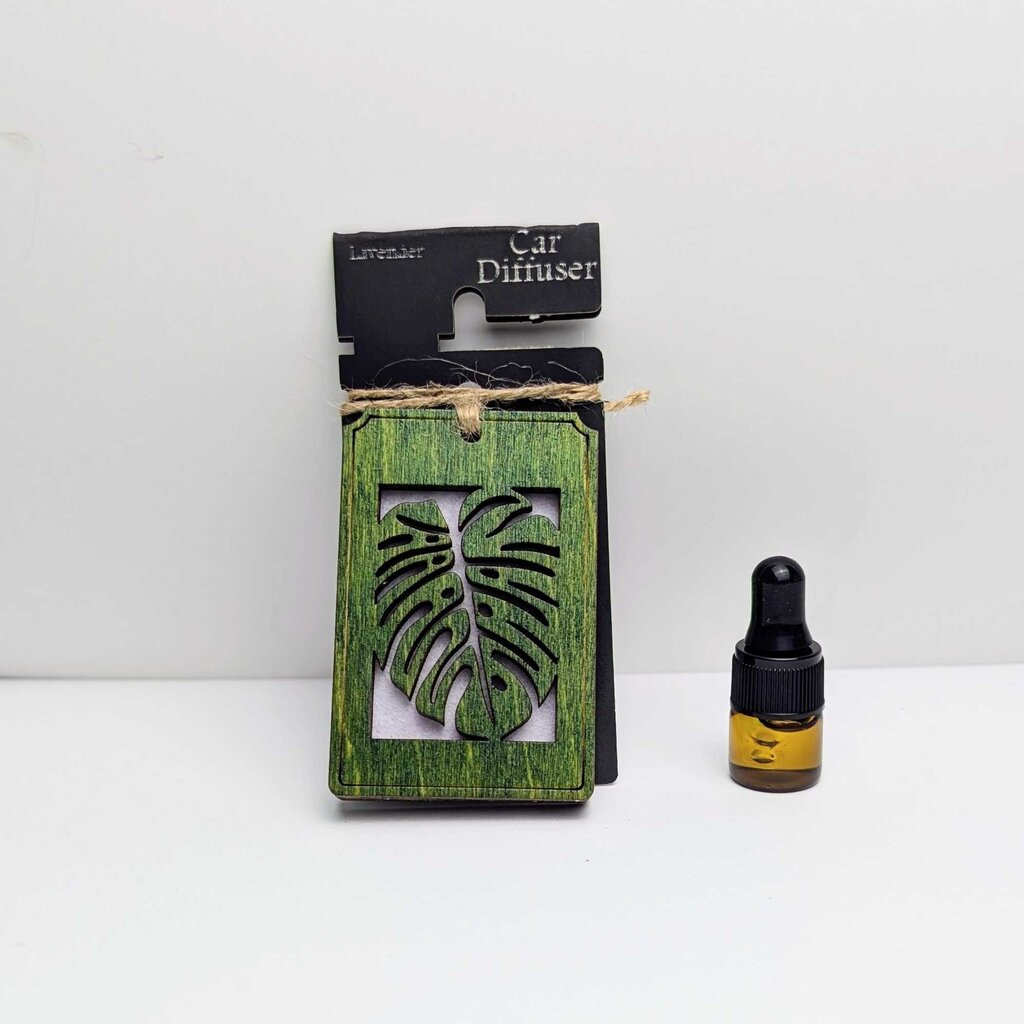 Monstera Car Diffuser with Lavender essential oil
