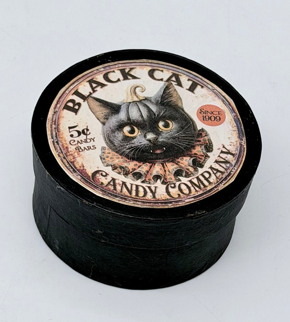 Black cat candy pantry box 4"