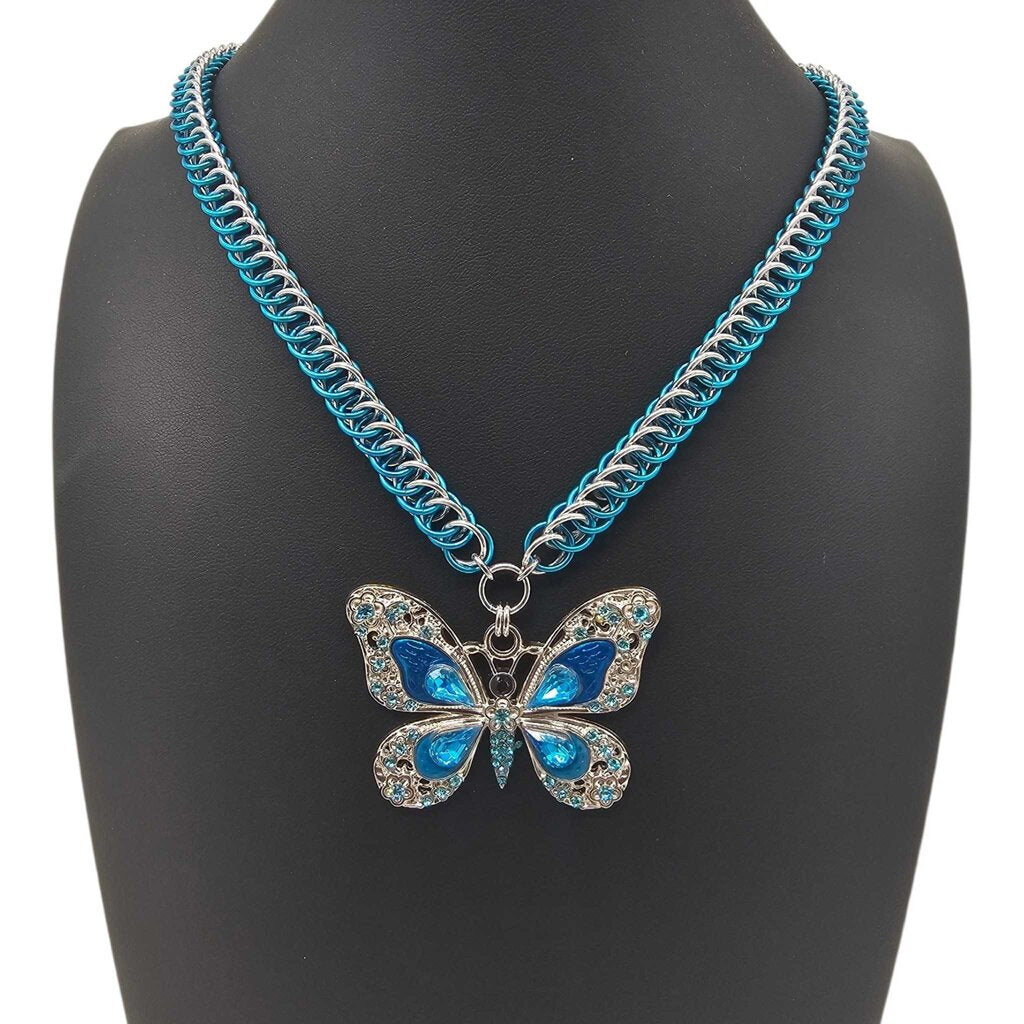 Blue Butterfly HP 4-1 Necklace