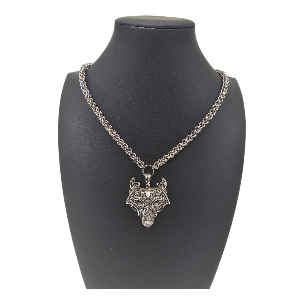 Wolf Stainless Steel JPL Necklace