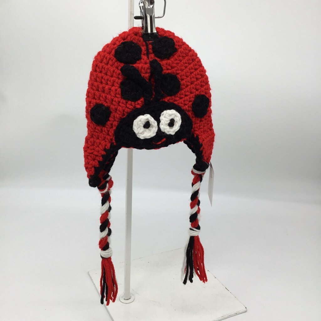 Crochet lady bug hat