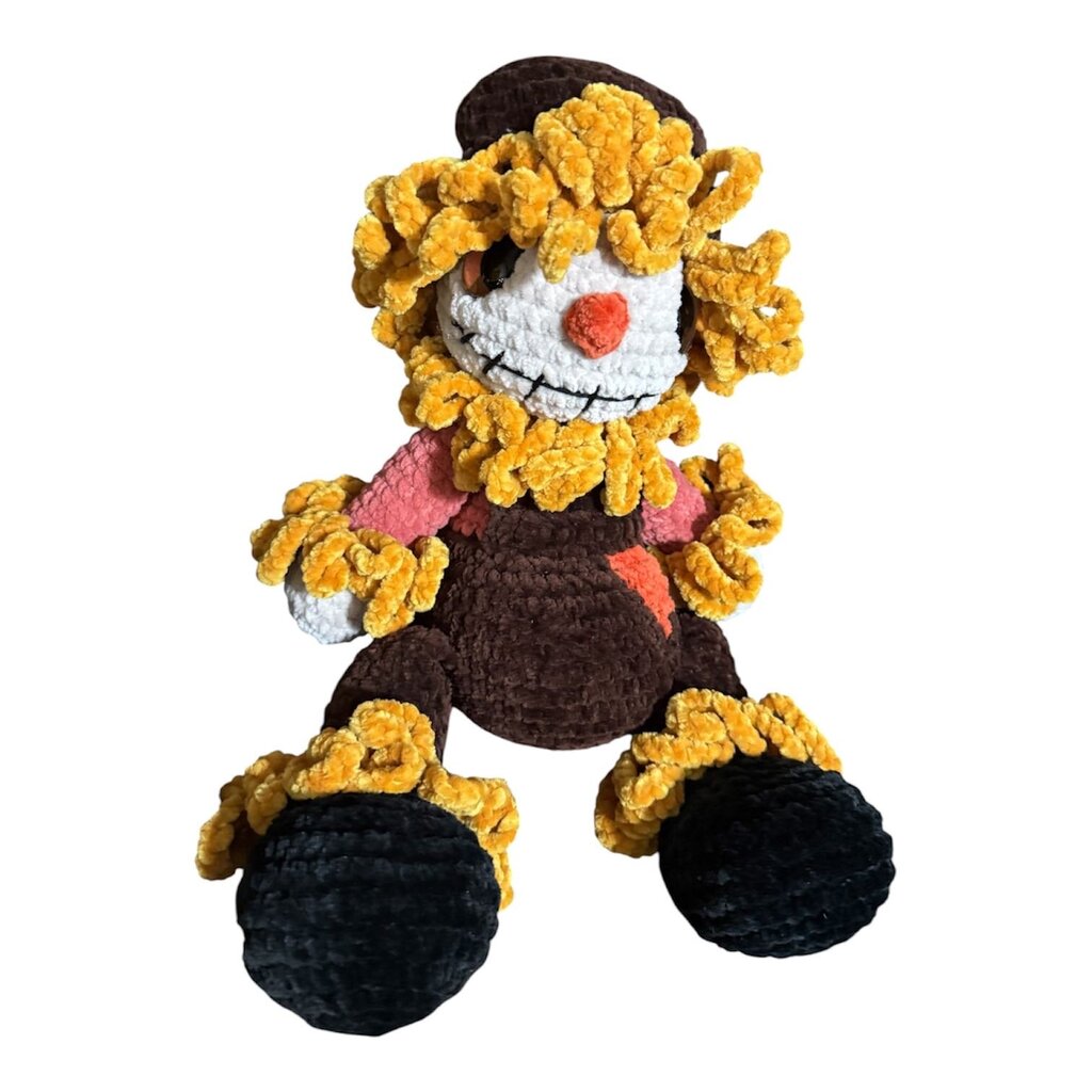 Crocheted scarecrow