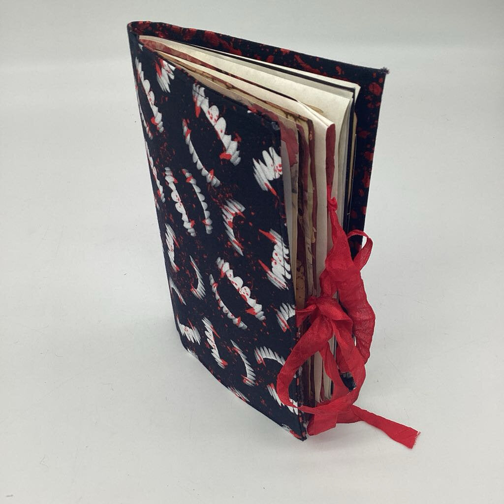 Love Bite vampire themed handmade journal