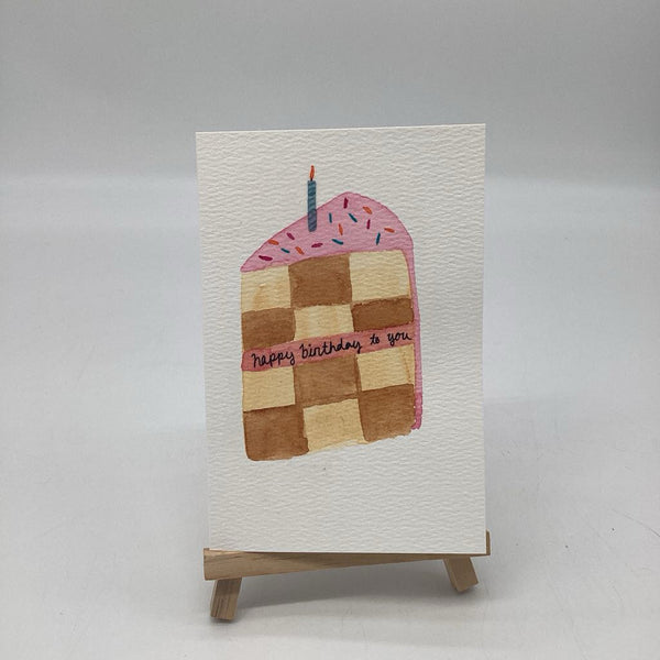Cake Slice - Checkerboard