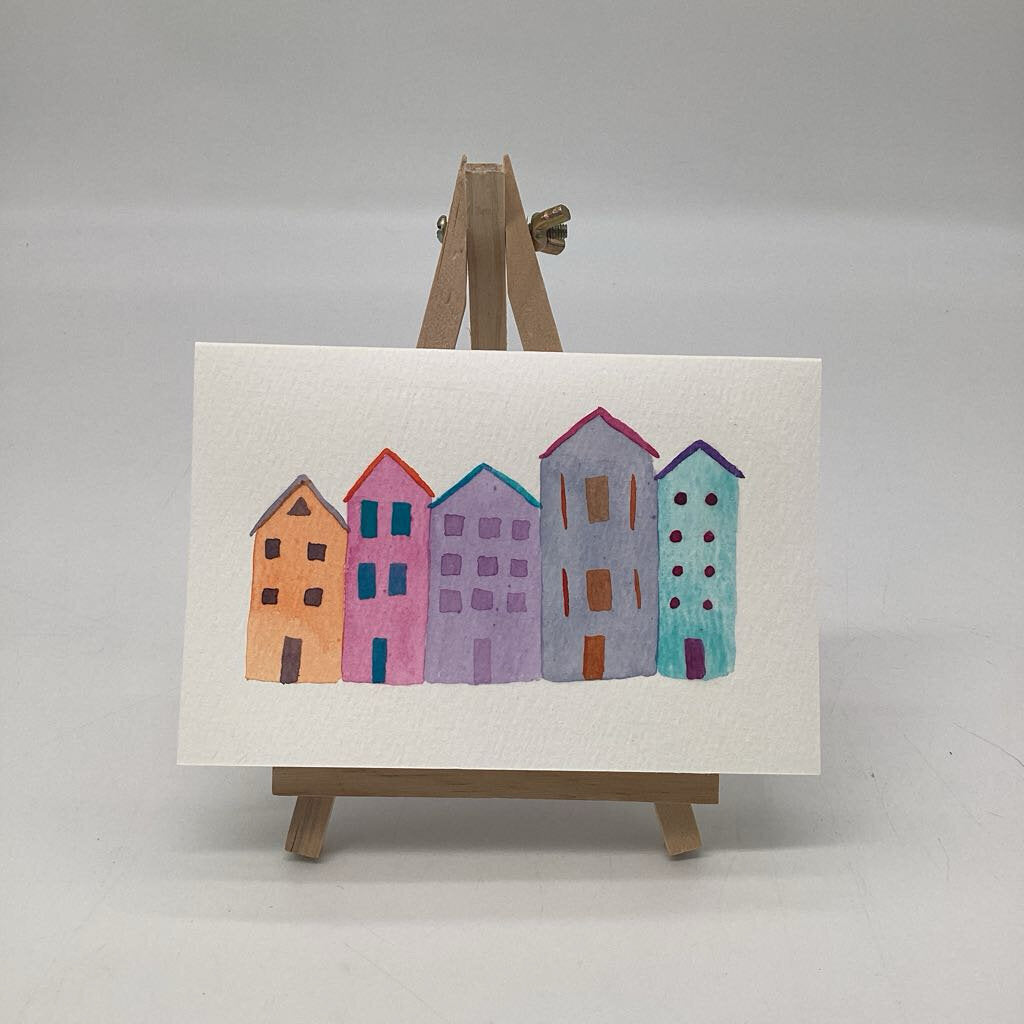 Welcome Home card - bright colors