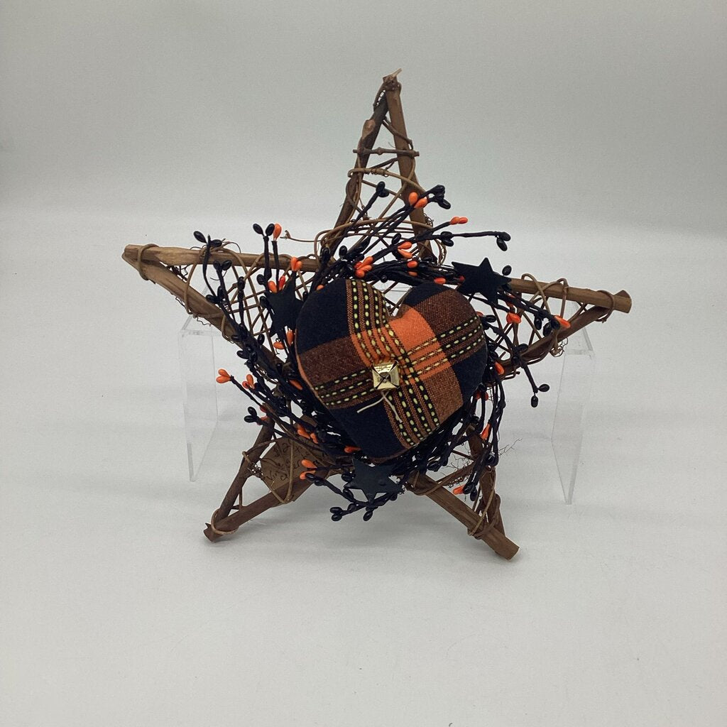 Halloween Heart Grapevine Star