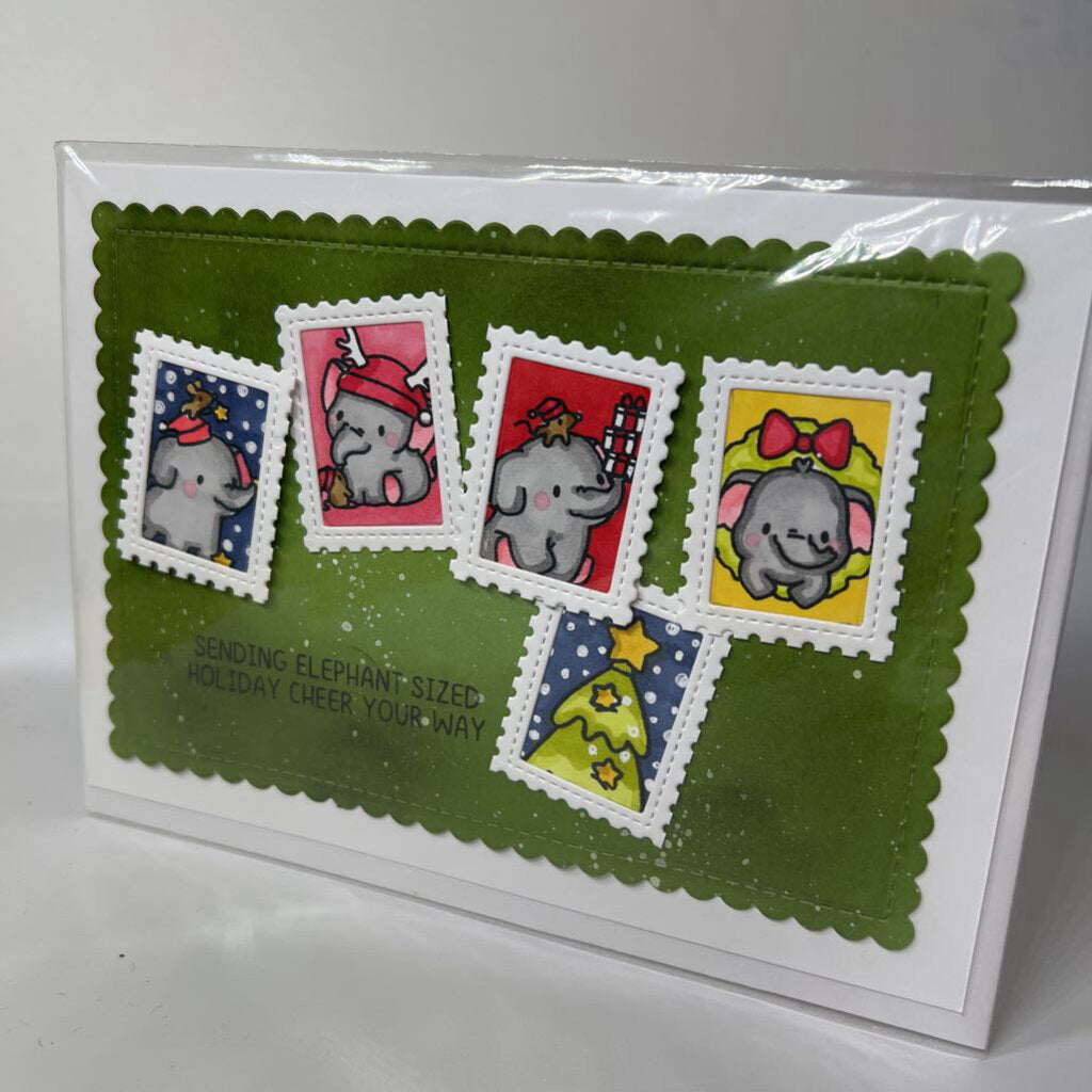 Holiday Elephant card