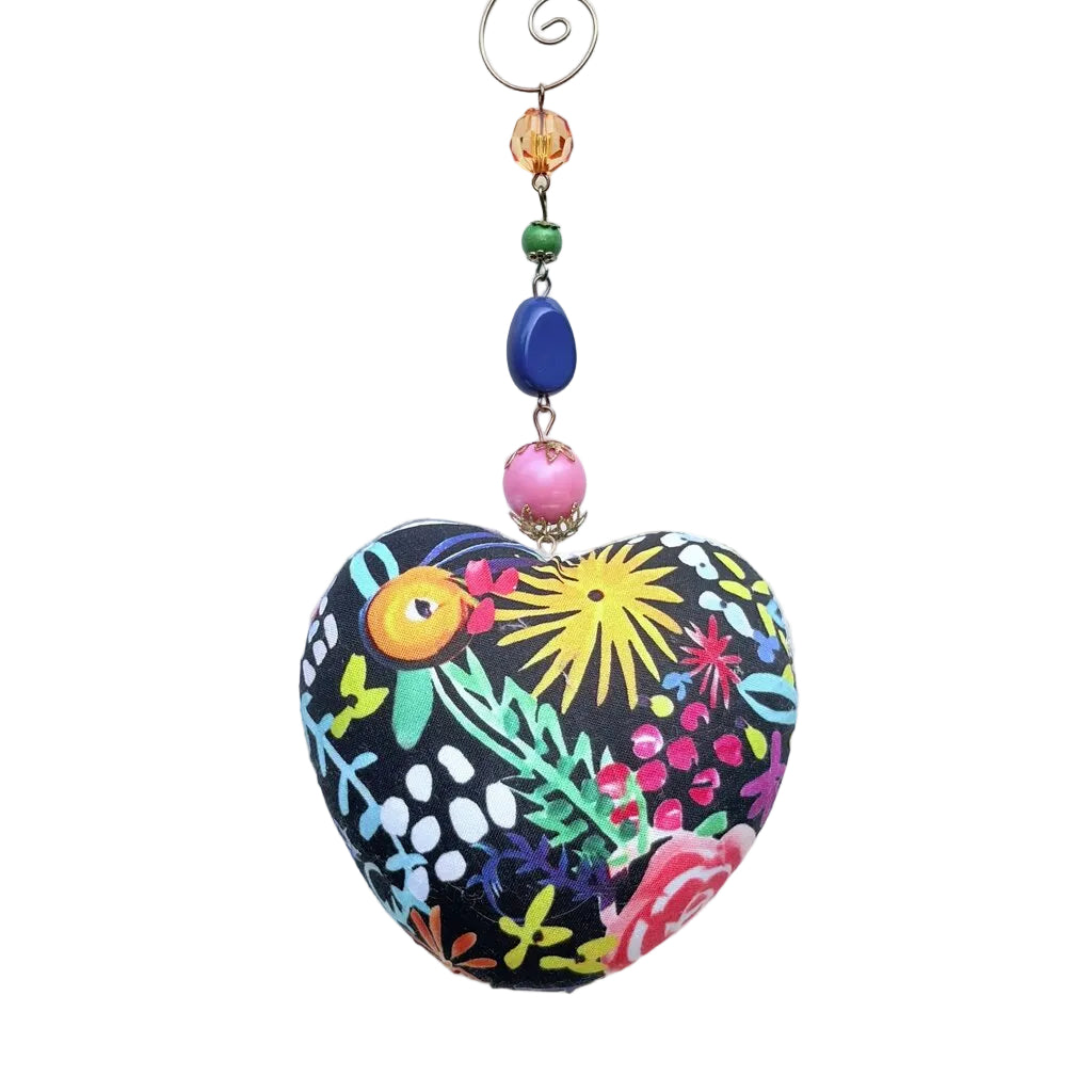 Festival heart hanging bauble
