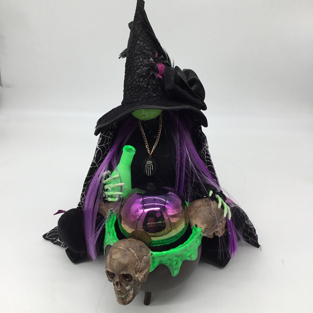 Halloween Witch Gnome Candy Dish