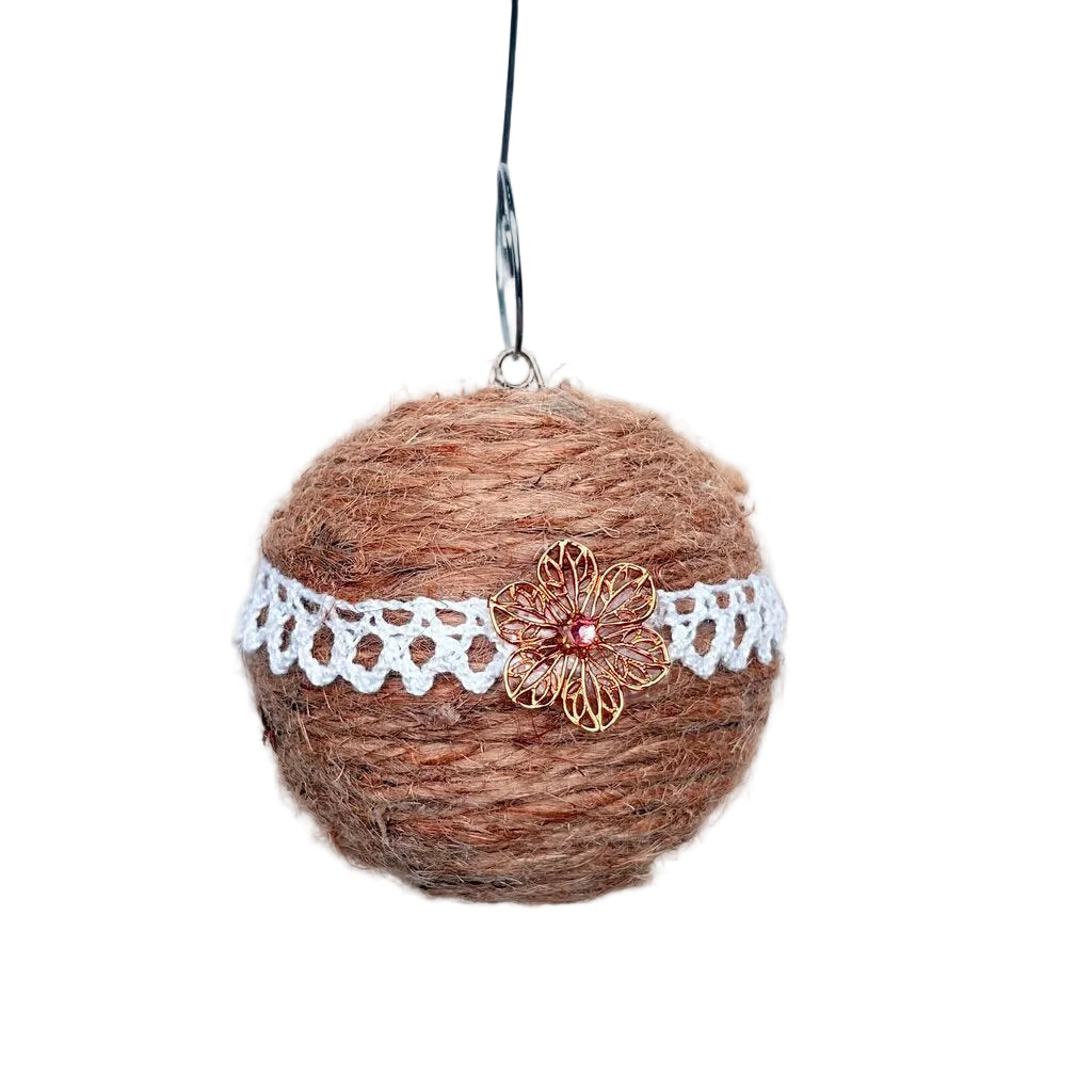 twine lace ornament