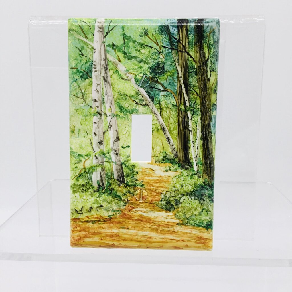 LightSwitch Plates- Birches Along the Path