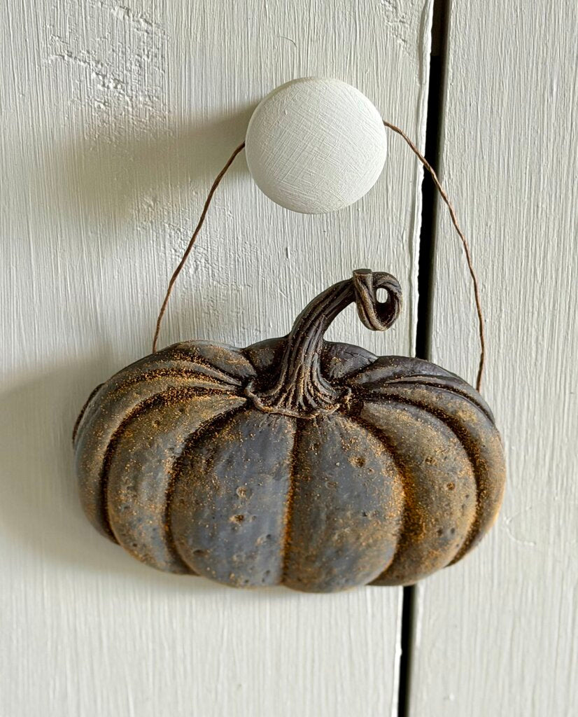 Pumpkin Spice Scent- Pumpkin Blackened Beeswax Ornament