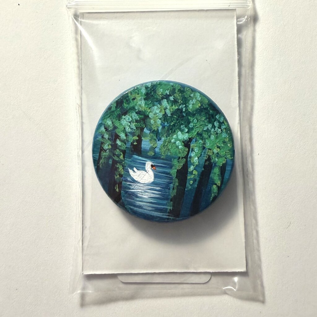 Swan circle Magnet