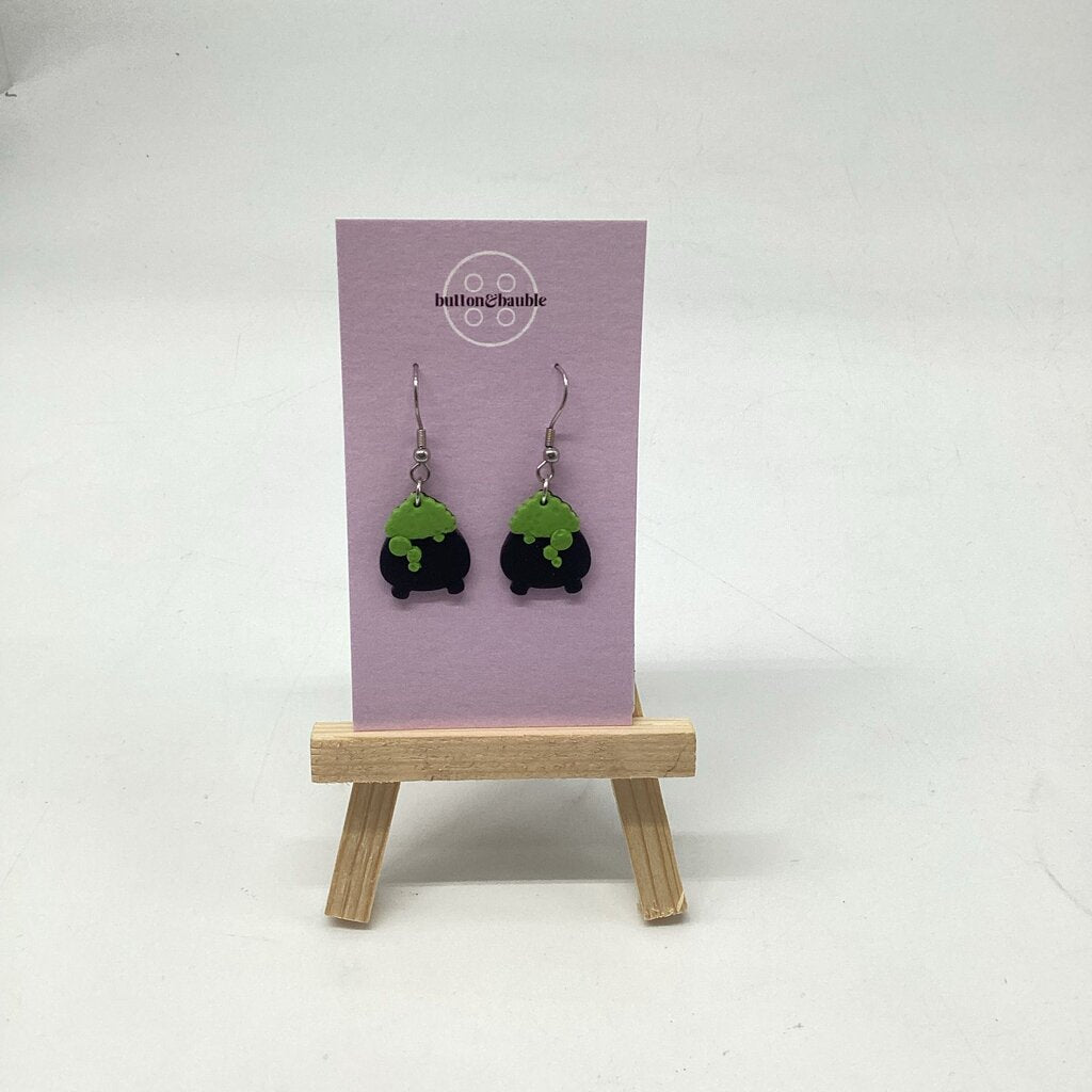 Bubbling Cauldron Dangle Earrings