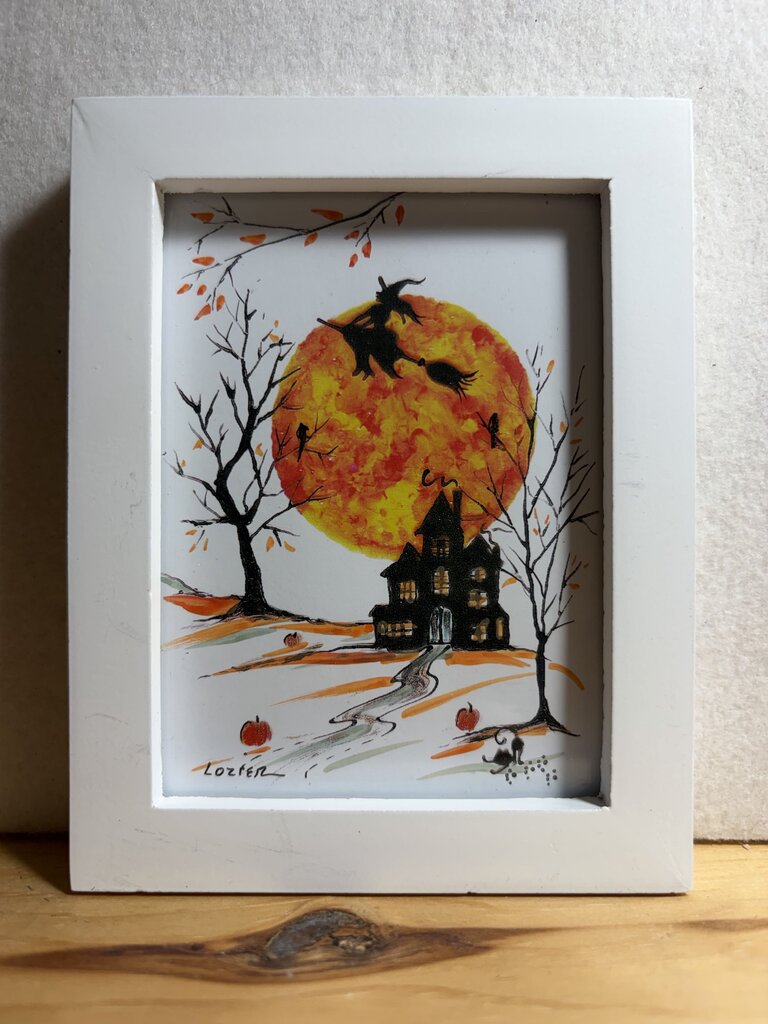 Witch white frame