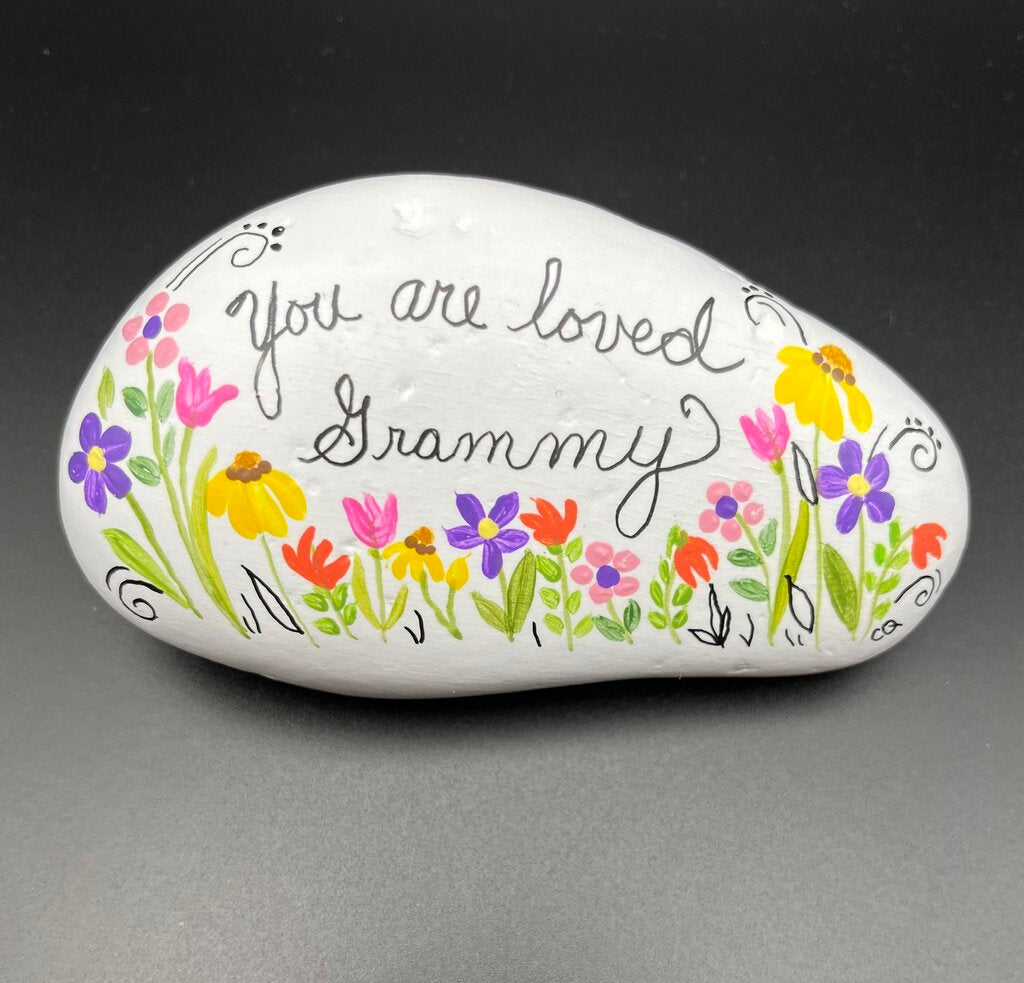 Rock-Lg-wh-"You are Loved Grammy"
