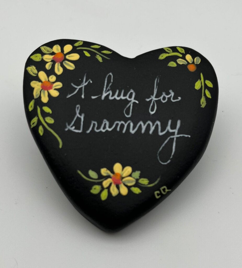 Heart Rock-blk-"A Hug for Grammy"