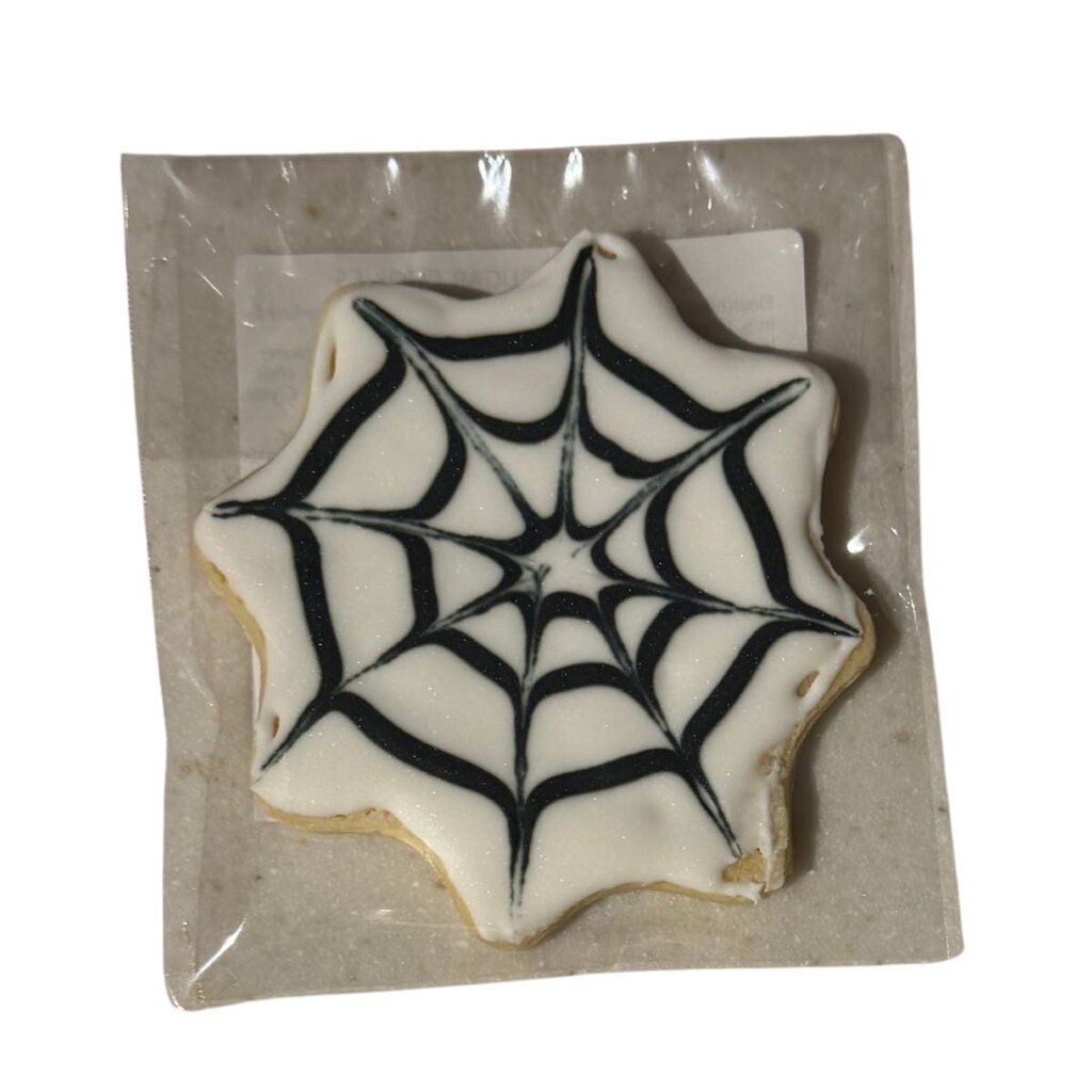 Spider Web Signature Sugar Cookie