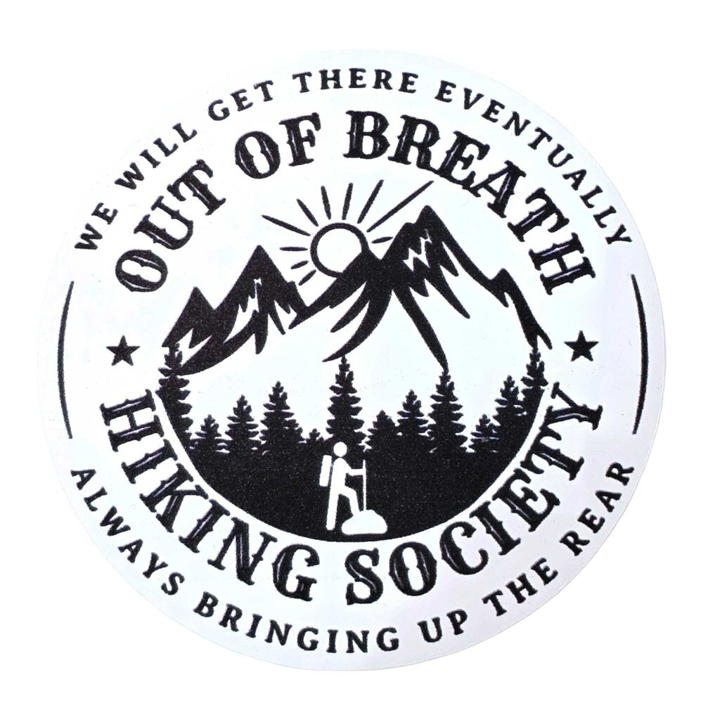Sticker - Out Of Breath Hiking Society