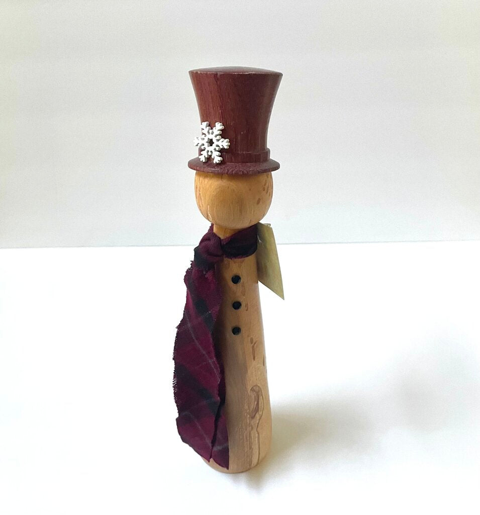 Large Turned Snowman