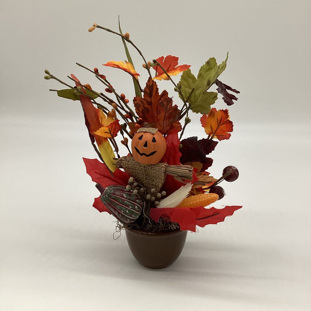 Jack O'Lantern Scarecrow Floral Arrangement
