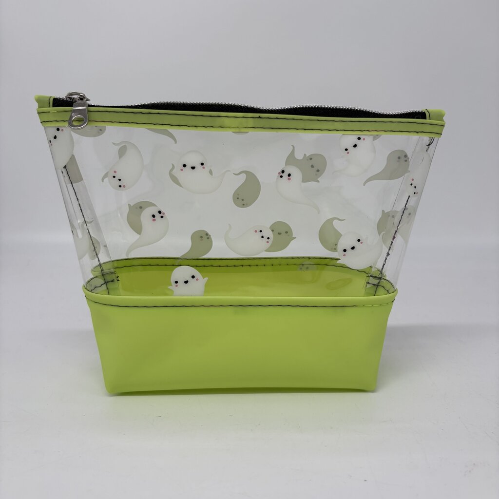 Boo Basket Pouch- Green Ghosts