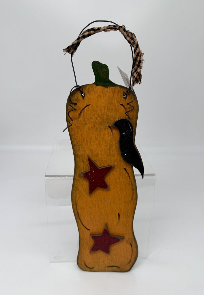 Pumpkin with crow hanger