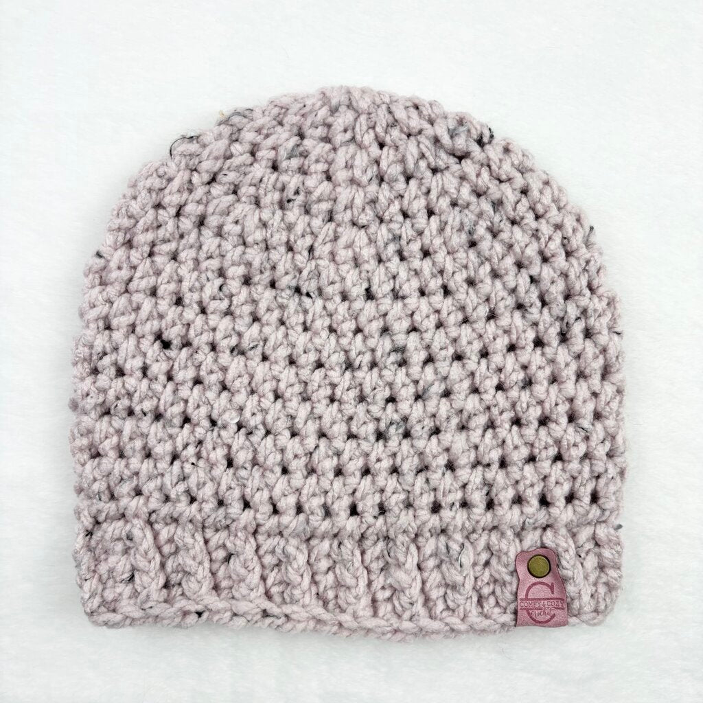 Beanie Hat (Adult) - Tweed Blush