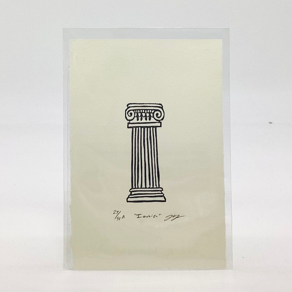 Ionia: Greek Column Eraser Art Print