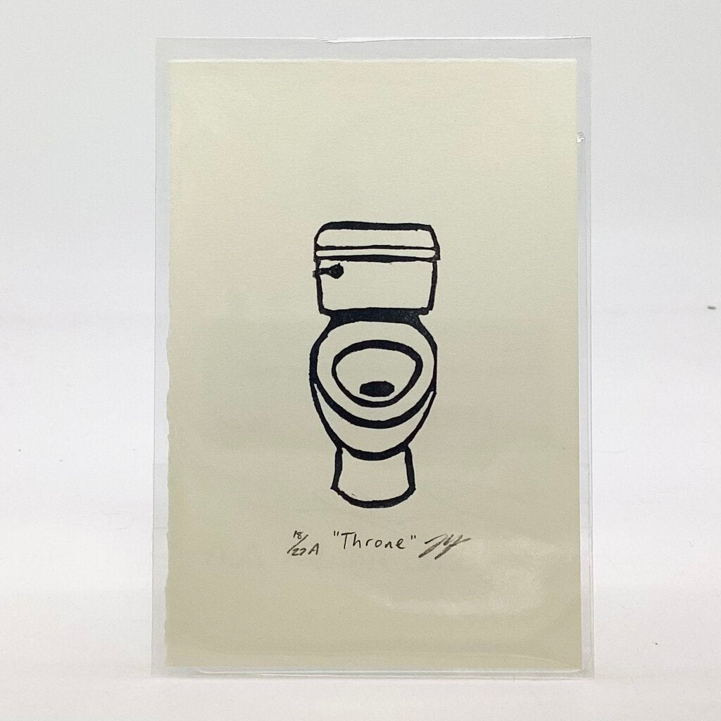 Throne - Toilet Eraser Art Print