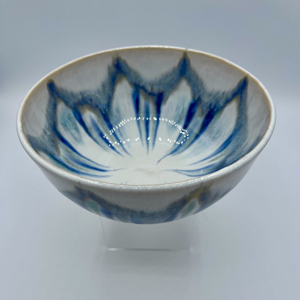 Soup/Cereal Bowl- Violet/Cobalt Flux