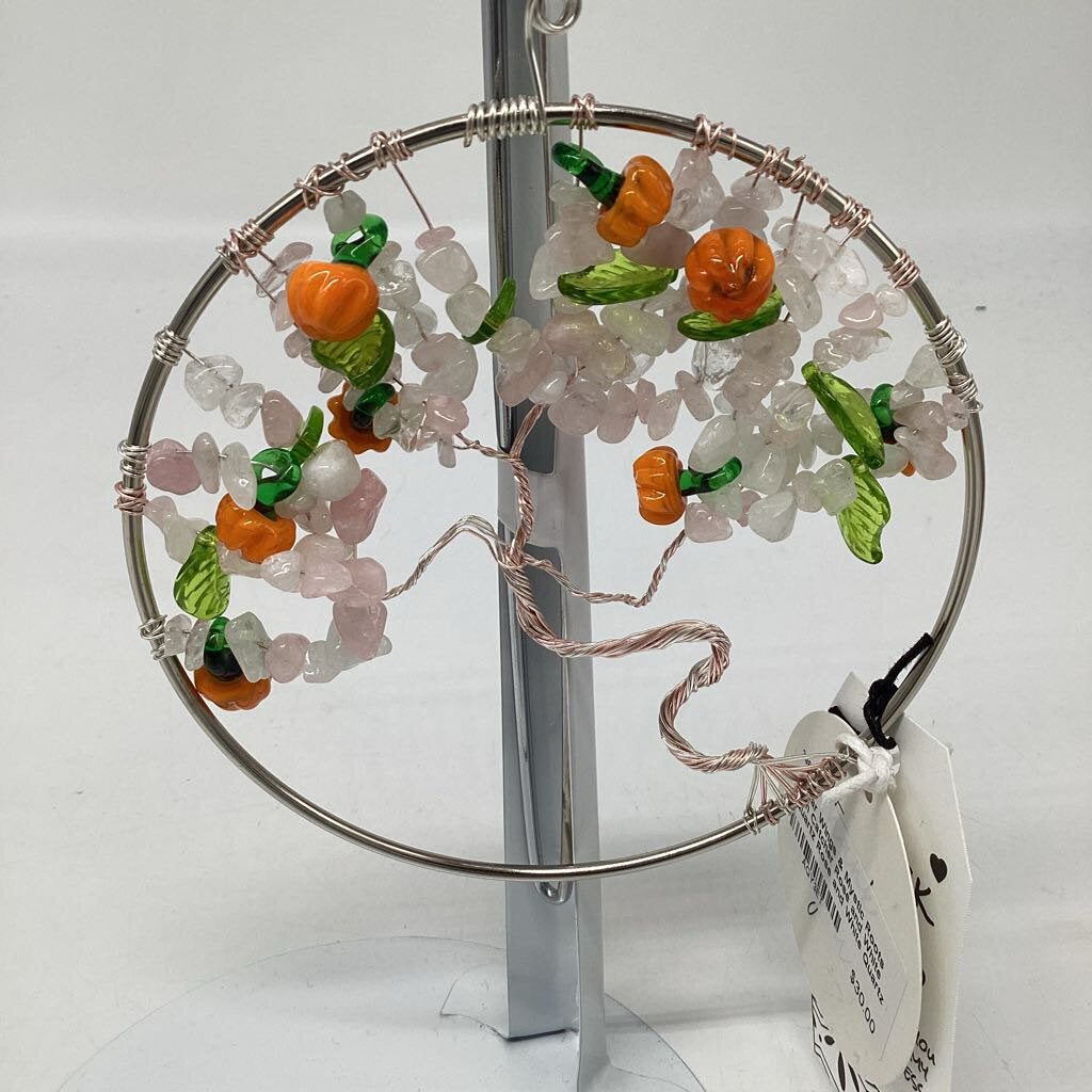 Sun Catcher Rose and White Quartz